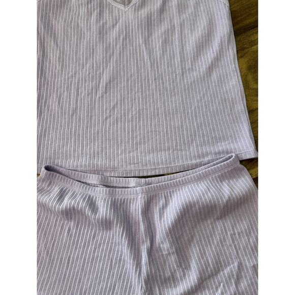 NWT Victoria's Secret Purple Lace-Trim Pointelle Cami & Shorts Set Size Medium - Picture 5 of 10